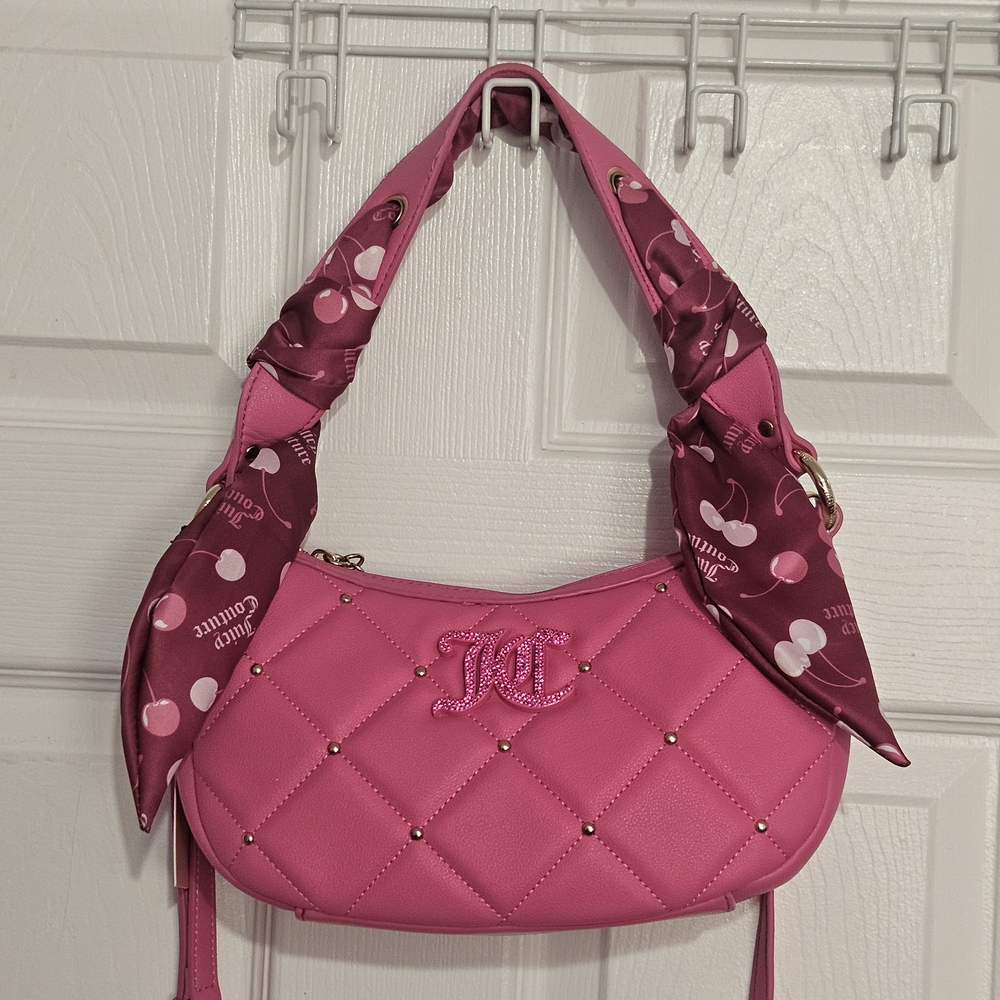 Juicy Couture Pink Quilted Shoulder Bag